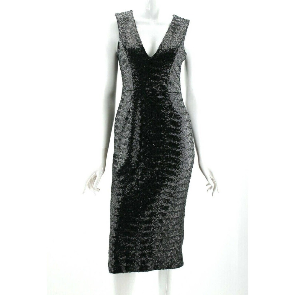 Dress the Population Rani Black Sequin Midi Dress
